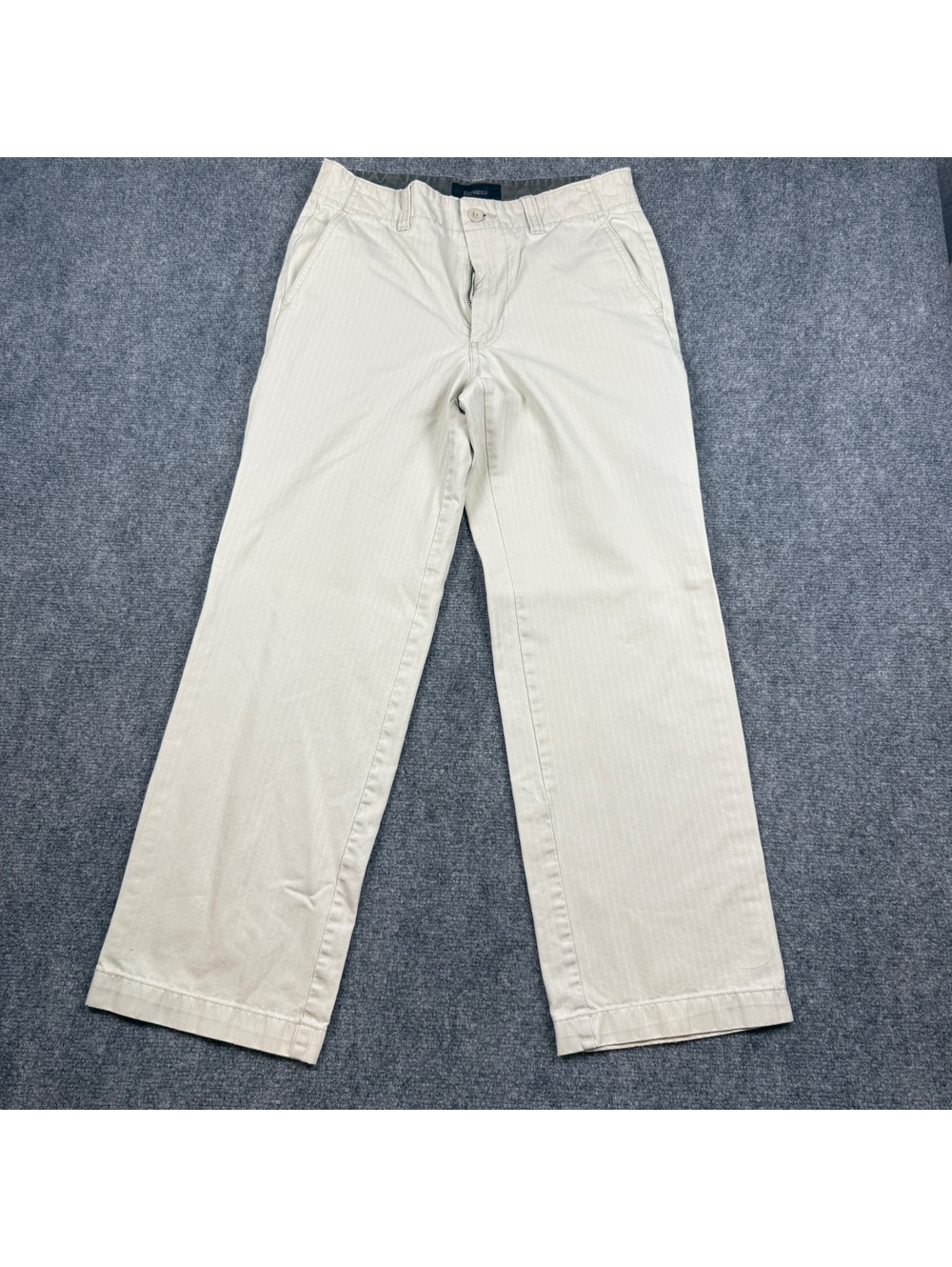Express Men's Beige Cotton Chino Pants W30 L30